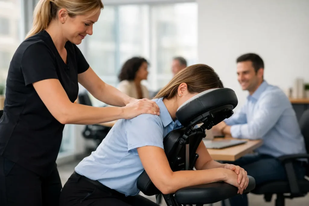 Chair Massage at Work That Employees Use