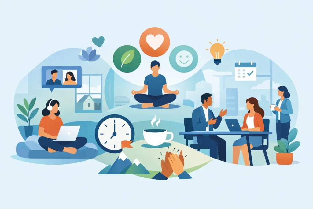 What Works for Hybrid Team Wellbeing